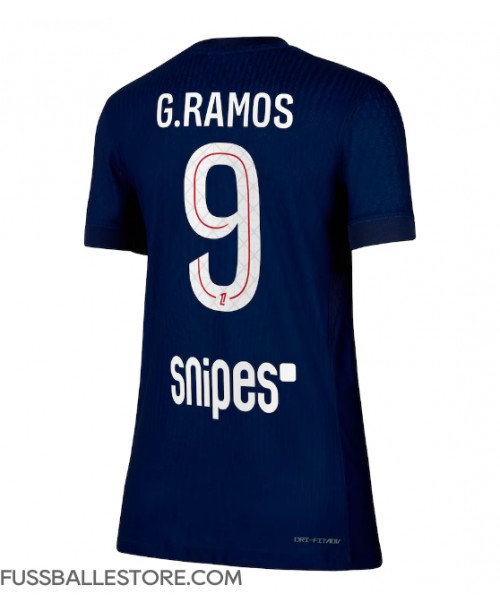 Günstige Paris Saint-Germain Goncalo Ramos #9 Heimtrikot Damen 2025-26 Kurzarm Günstige Paris Saint-Germain Goncalo Ramos #9 Heimtrikot Damen 2025-26 Kurzarm